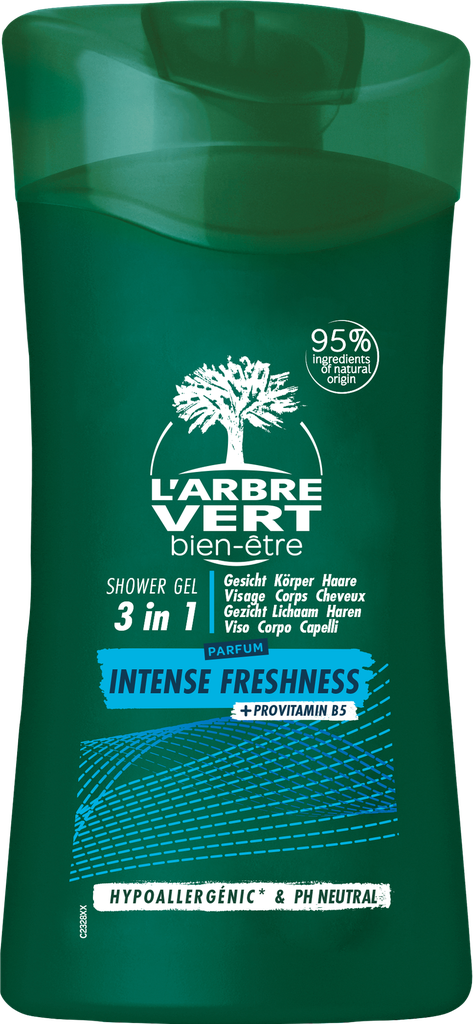 Corps & cheveux 3 en 1 (corps, visage, cheveux) homme à la Provitamine B5 250 ml