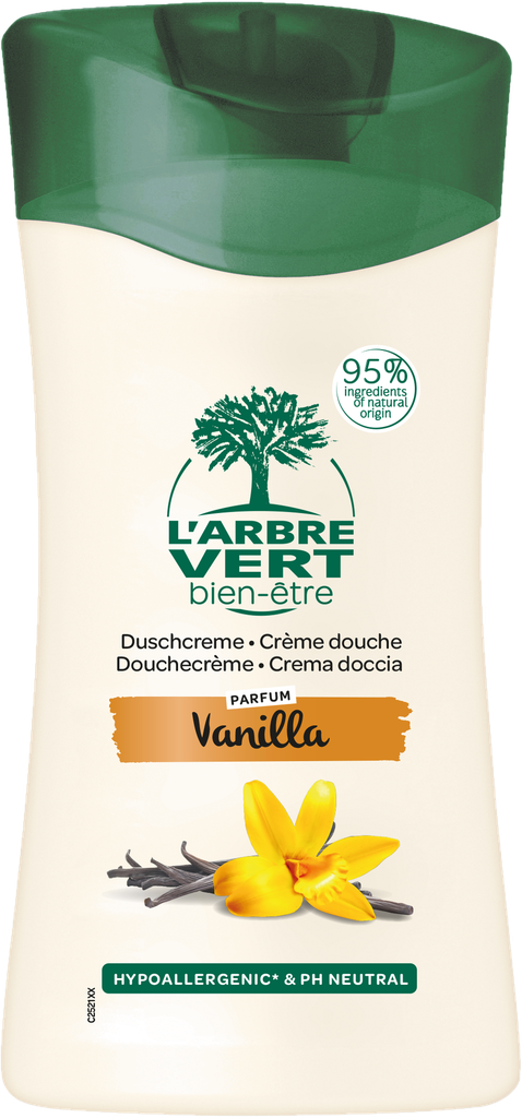 Douchecrème met vanille-extract