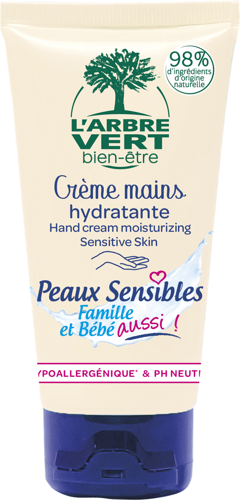 Crème hydratante pour les mains peaux sensibles 75 ml