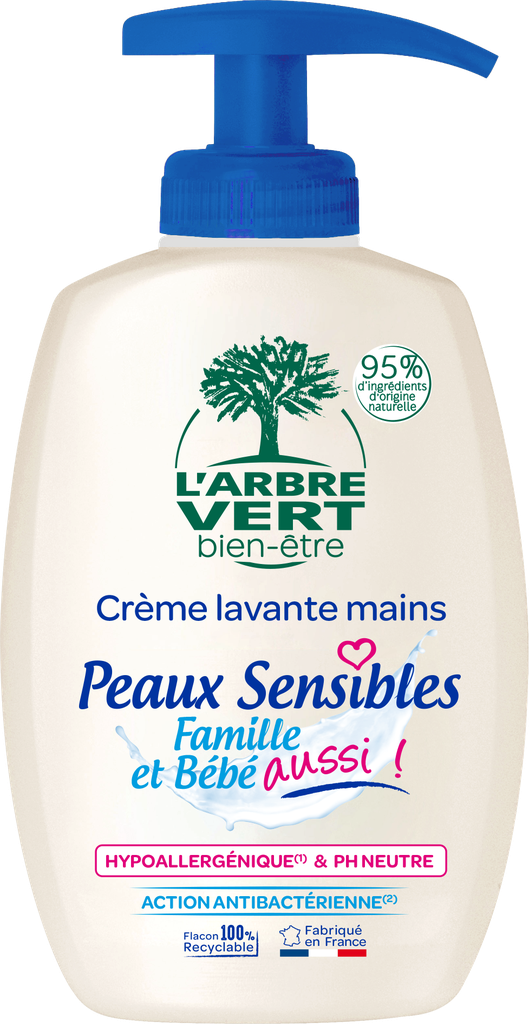 Crème lavante  mains Peaux Sensibles 300ml