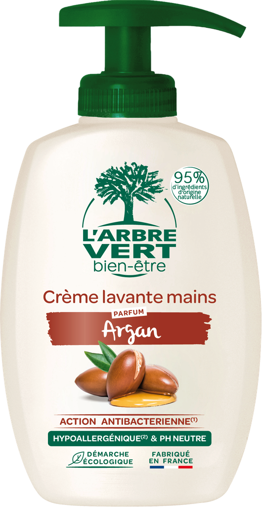 Crème lavante mains aux extraits d'argan 300 ml