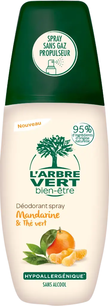 Déodorant spray Mandarine & Thé Vert 75 ml