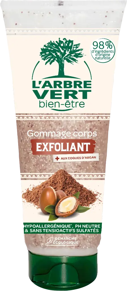 Gommage corps exfoliant régénérant huile et coque d'argan 250 ml