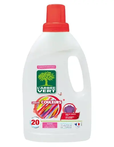 Lessive liquide couleurs 20 doses 1,2 L
