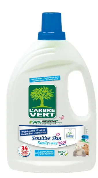 Vloeibaar wasmiddel voor de gevoelige huid