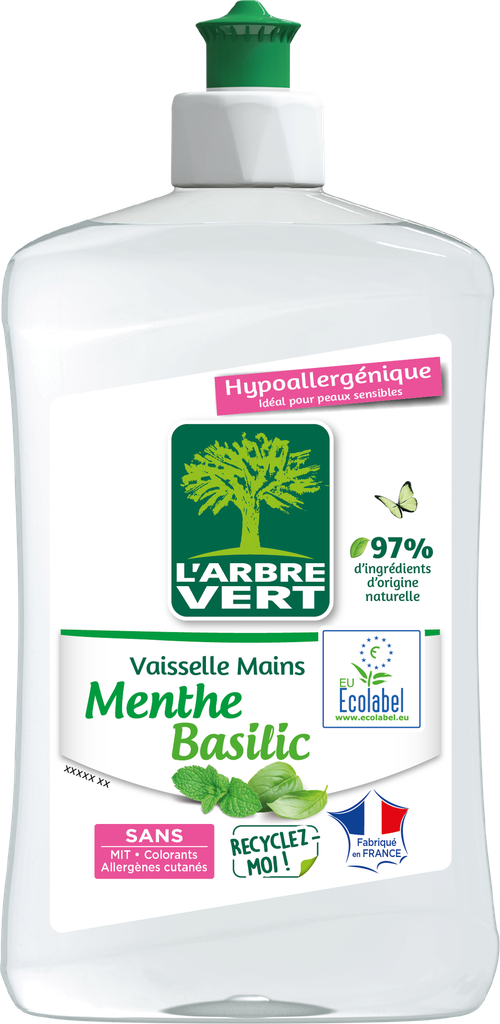 ​​Liquide vaisselle mains Menthe Basilic 500 ml