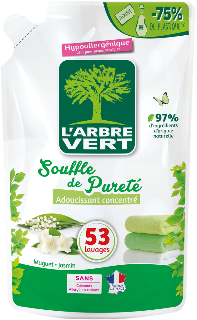 ​​Recharge adoucissant Végétal Touch (Souffle de Pureté) 800 ml