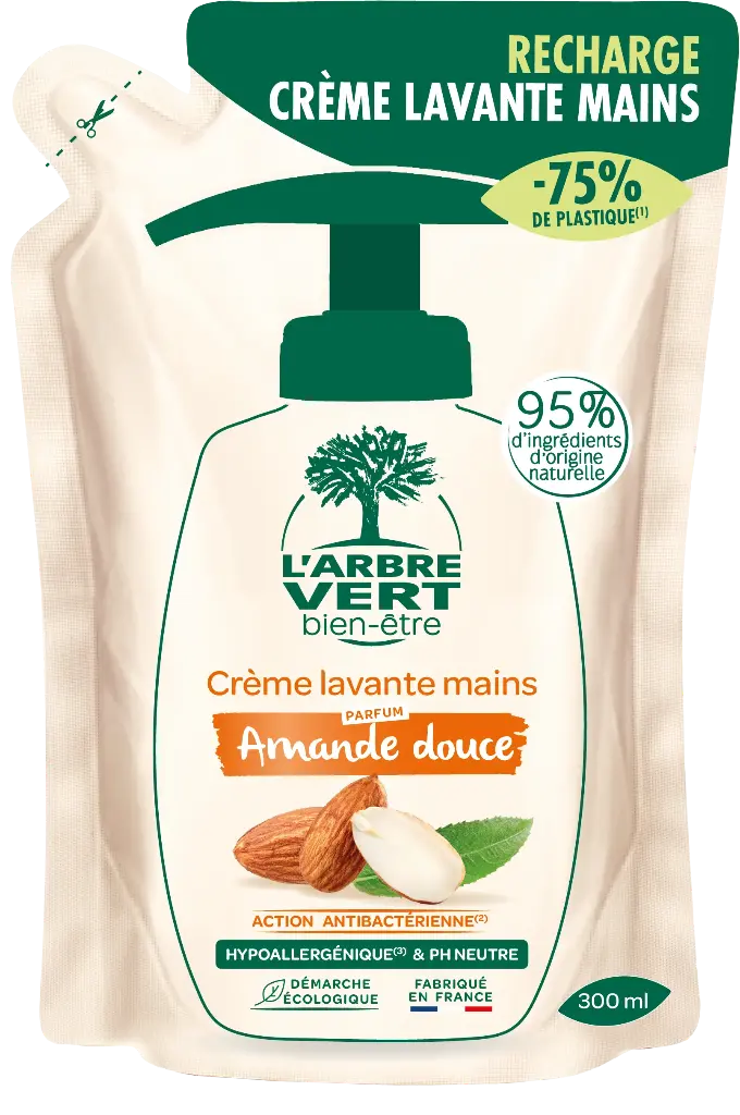 ​​Recharge crème lavante main Amande douce