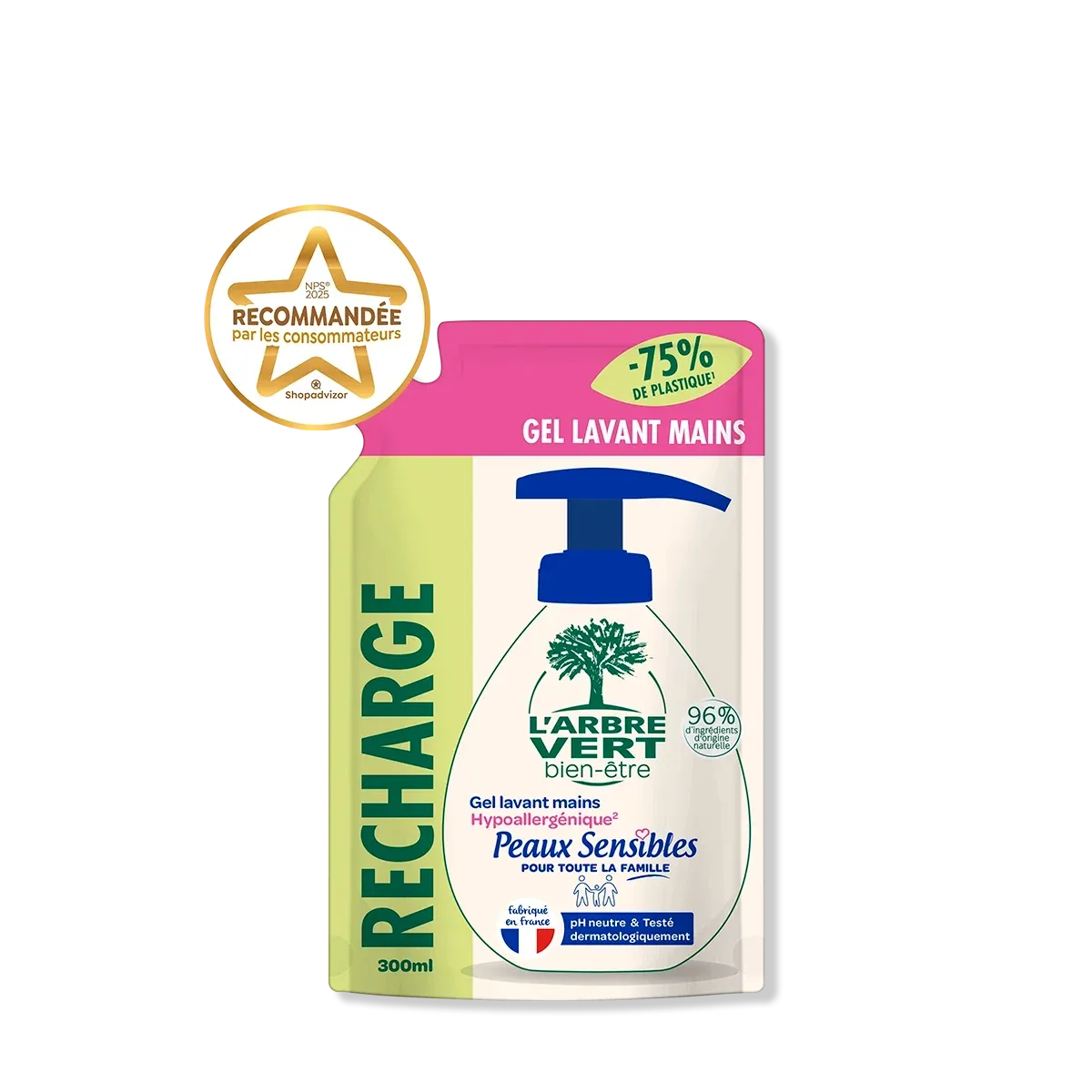 ​Recharge gel lavant mains
Peaux sensibles