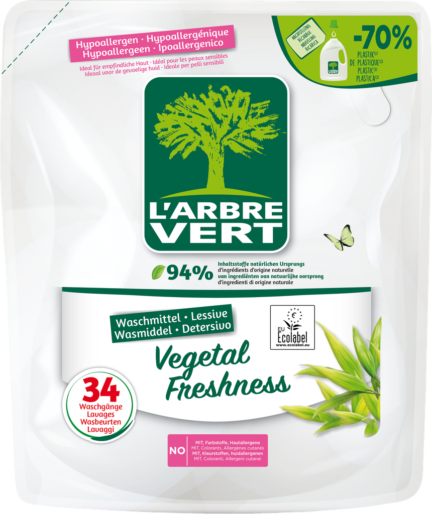 [AV30647C] Navulling vloeibaar wasmiddel op plantaardige basis