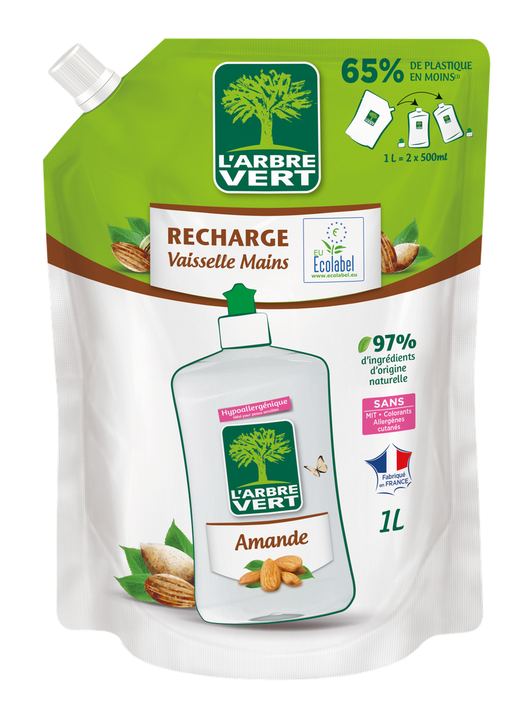 Recharge vaisselle main Amande  1 L