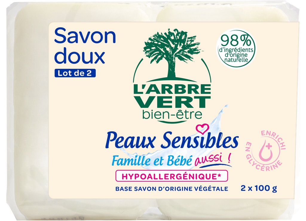 ​​Savon doux hydratant peaux sensibles 100 gr