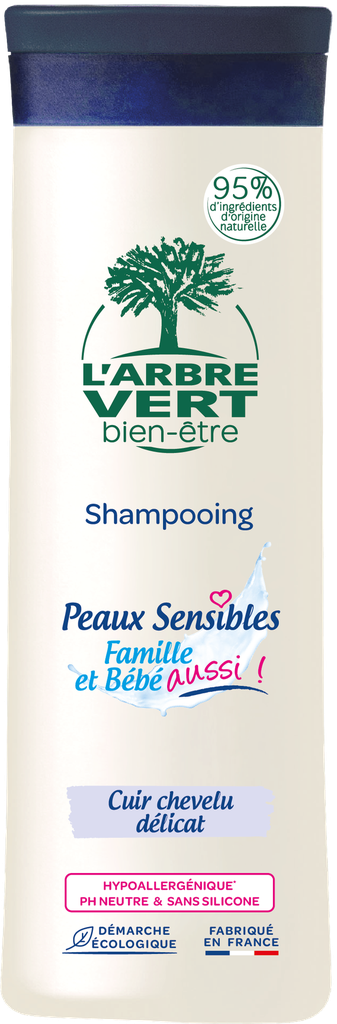 Shampoing PEAUX SENSIBLES : famille et bébé 250 ml