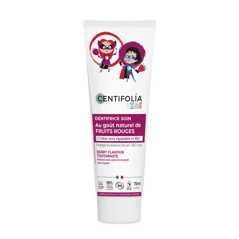Dentifrice fruits rouges enfants BIO 75ml