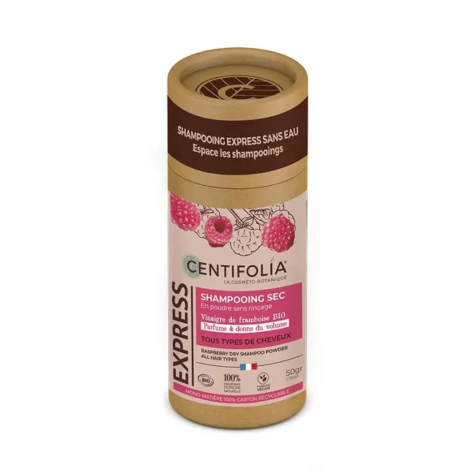 Shampooing sec en poudre framboise BIO 50 gr