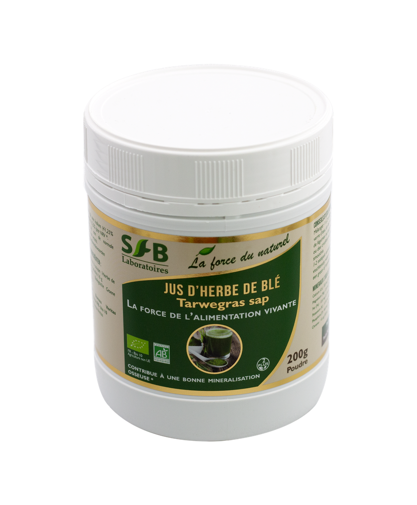 Jus d'herbe de blé en poudre BIO 200 gr