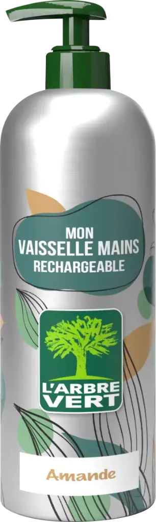 Vaisselle amande flacon aluminium réutilisable 500 ml