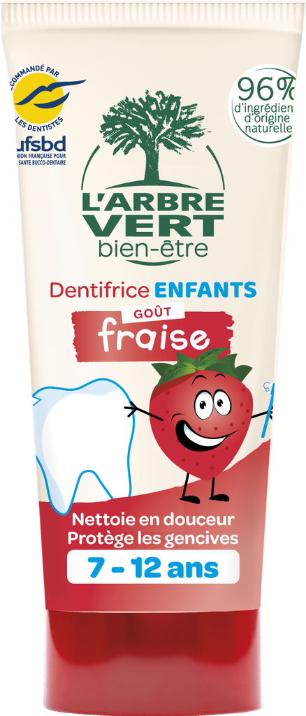 Kindertandpasta aardbeiensmaak 50 ml