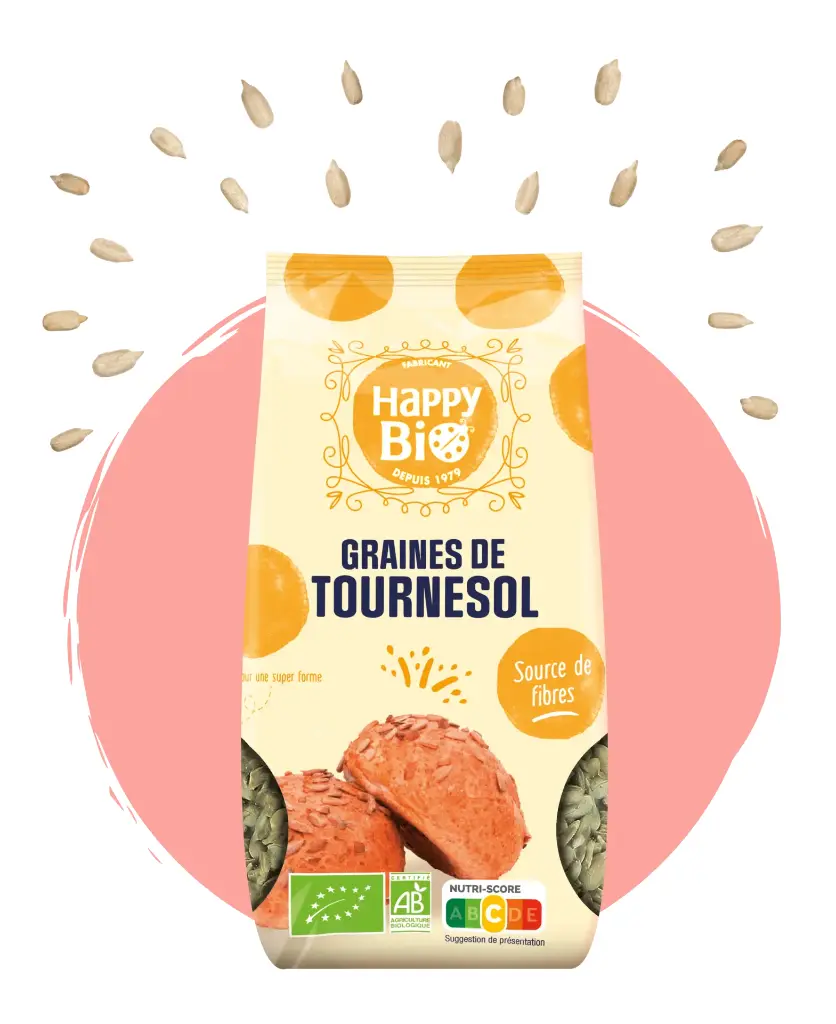 HAPPY ORGANIC zonnebloempitten 250 gr