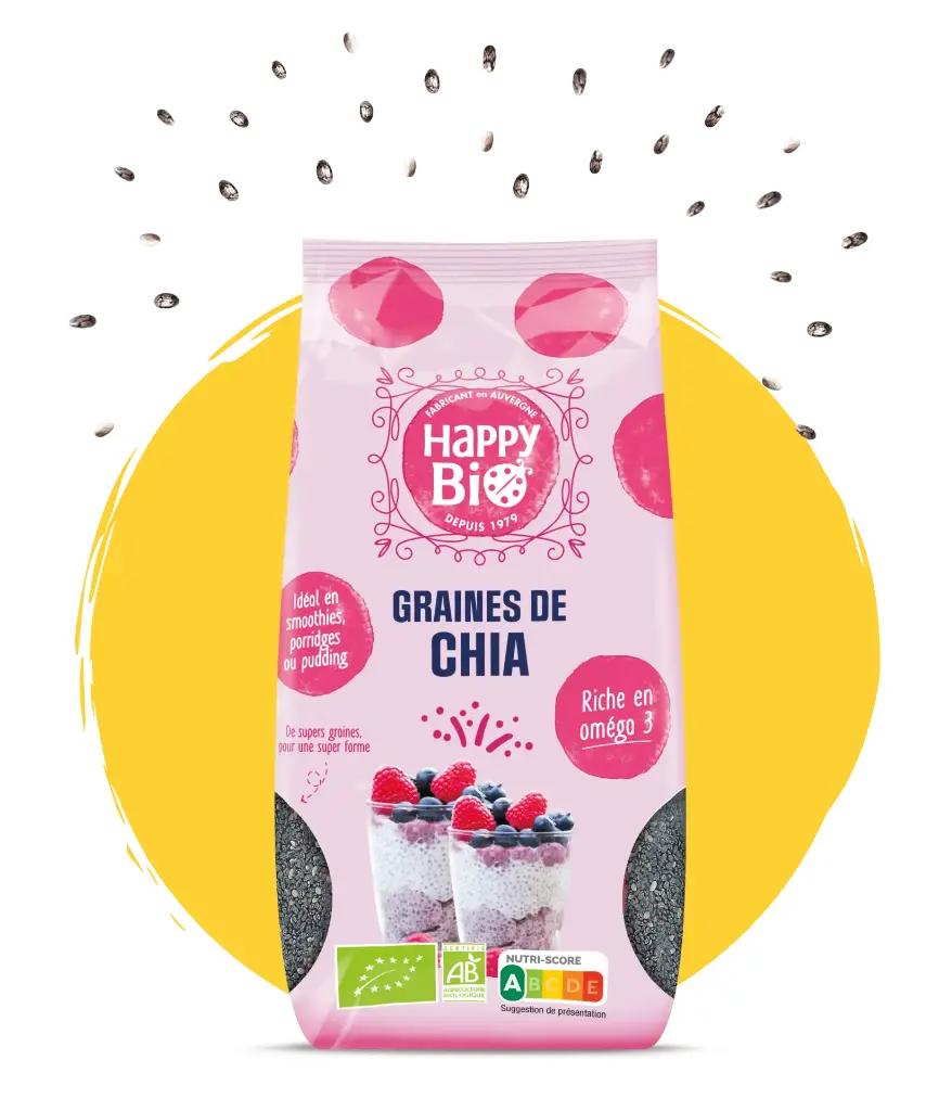 HAPPY BIO graine de chia 250gr