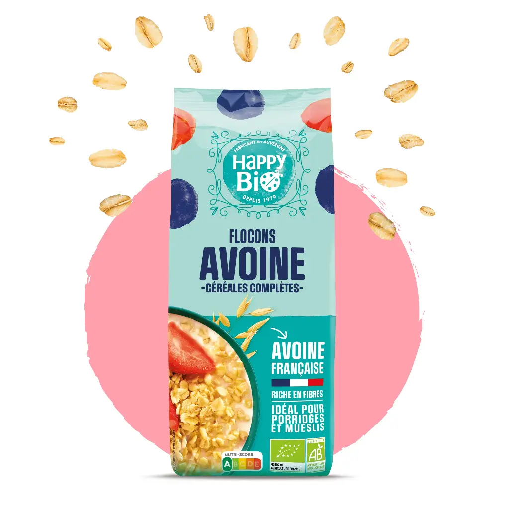 HAPPY BIO petit flocon d'avoine 500 gr