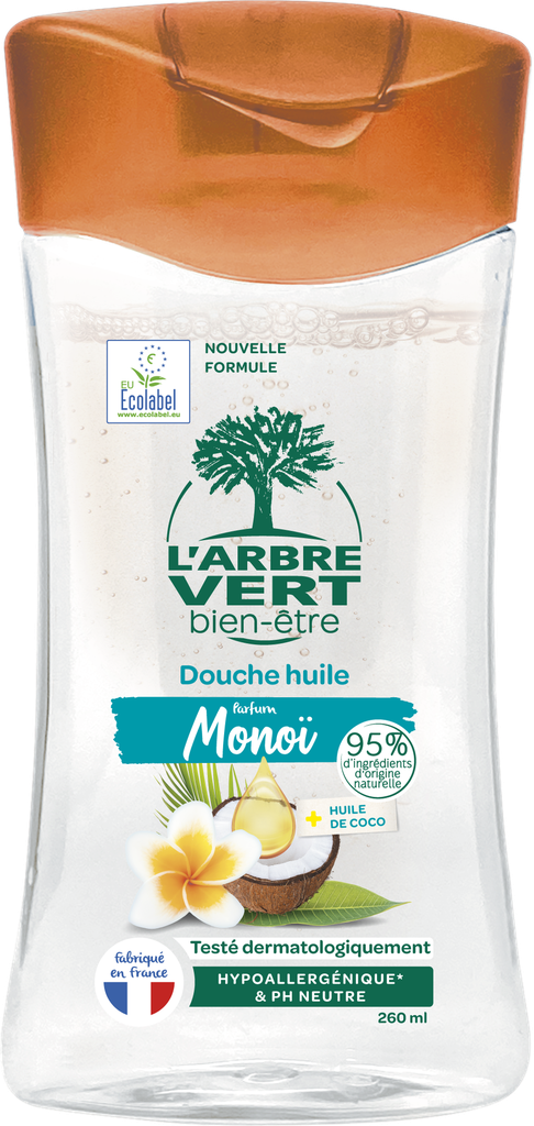 Huile de douche coco et monoï 250 ml