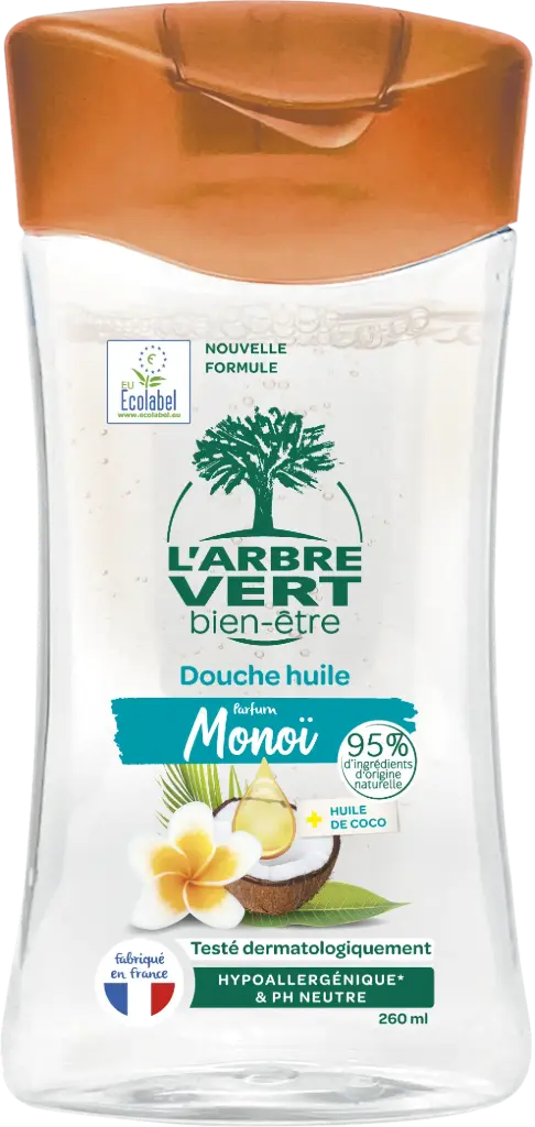 Huile de douche coco et monoï 250 ml