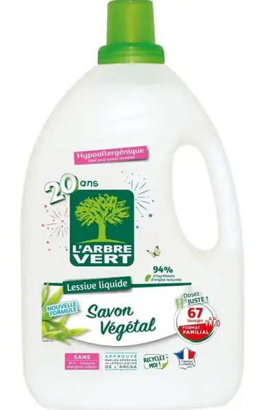 Lessive liquide végétales 3,015 L - 67 doses