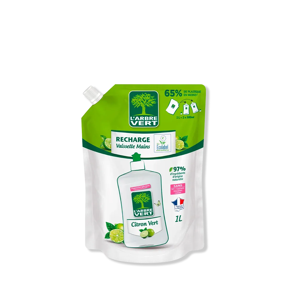 [AV30420] Recharge Vaisselle Citron vert 1 L