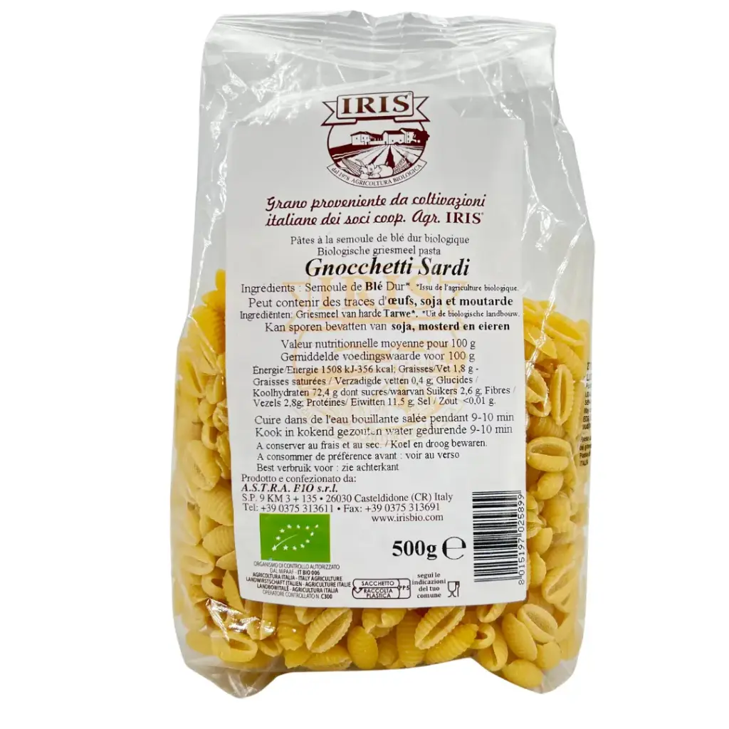 [P1012] Tarwegries Gnocchetti Sardi IRIS BIO 500 g