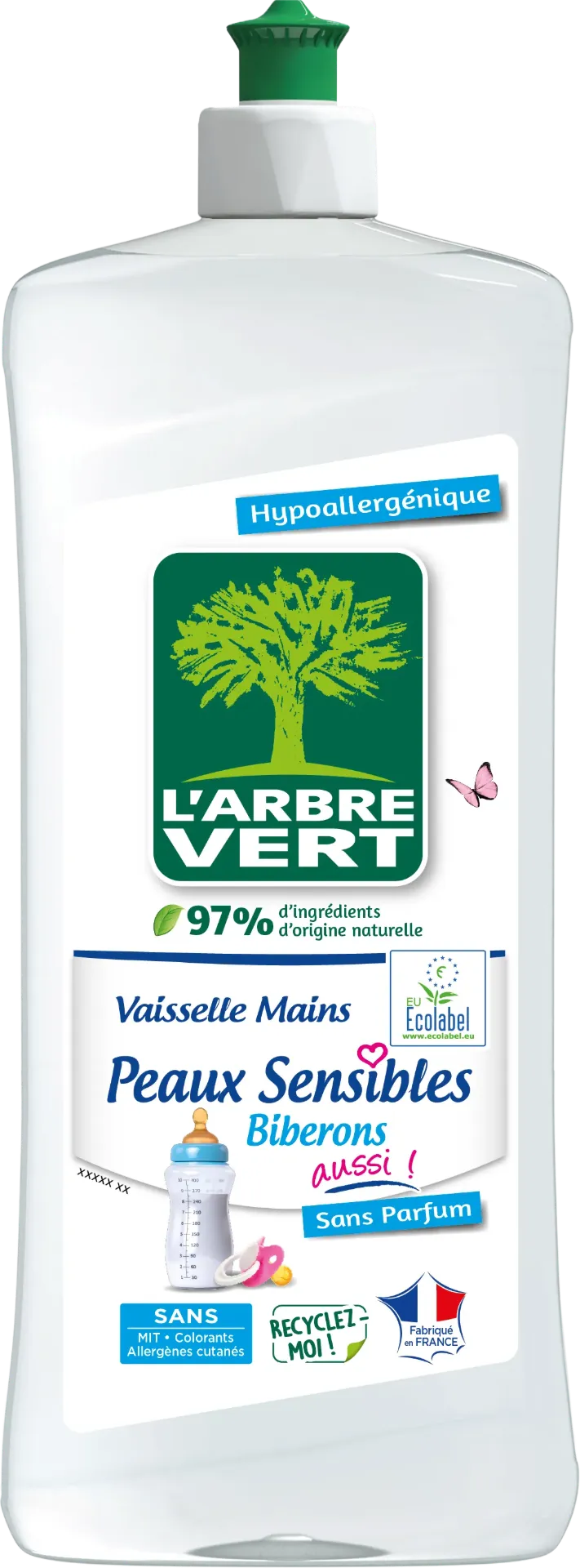 Liquide vaisselle Peaux Sensibles et biberons 750 ml