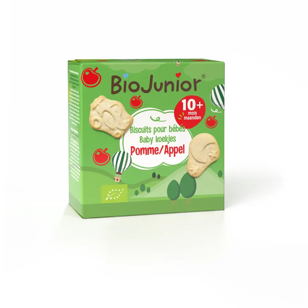 [GE5424E] Bio Appelkoekjes voor Baby's - Vanaf 10 Maanden | 100g