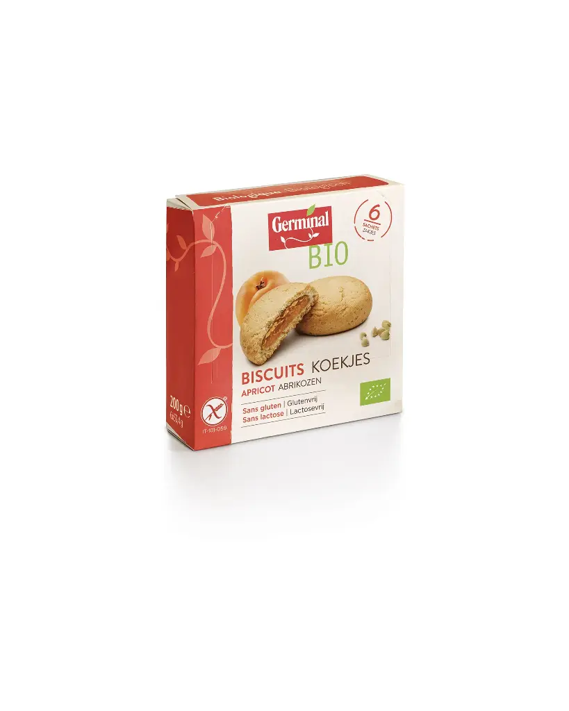 Biscuit fourré abricot sans gluten BIO 200 g