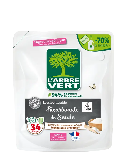 Recharge lessive liquide bicarbonate 1,53 L