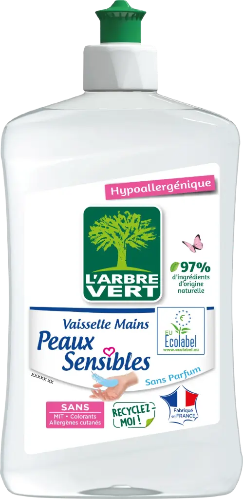 Vaisselle mains peaux sensibles 500 ml