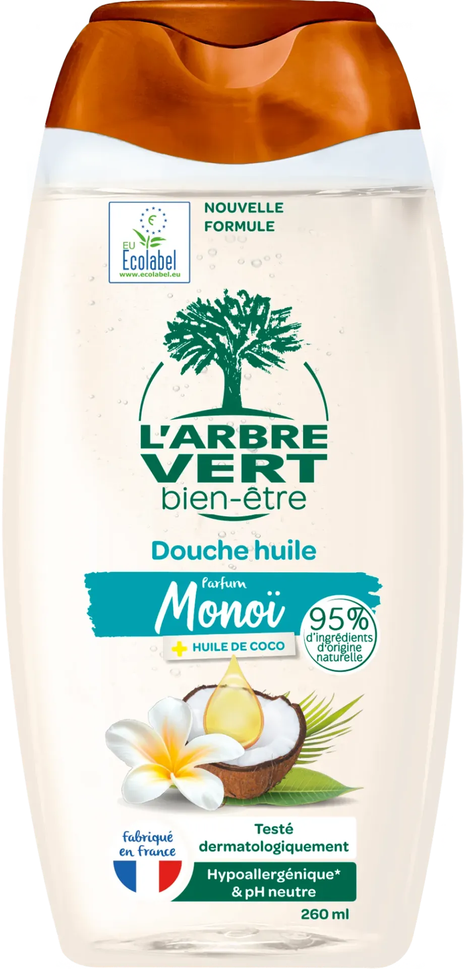 Douche huile Monoï & huile de coco - 260 ml