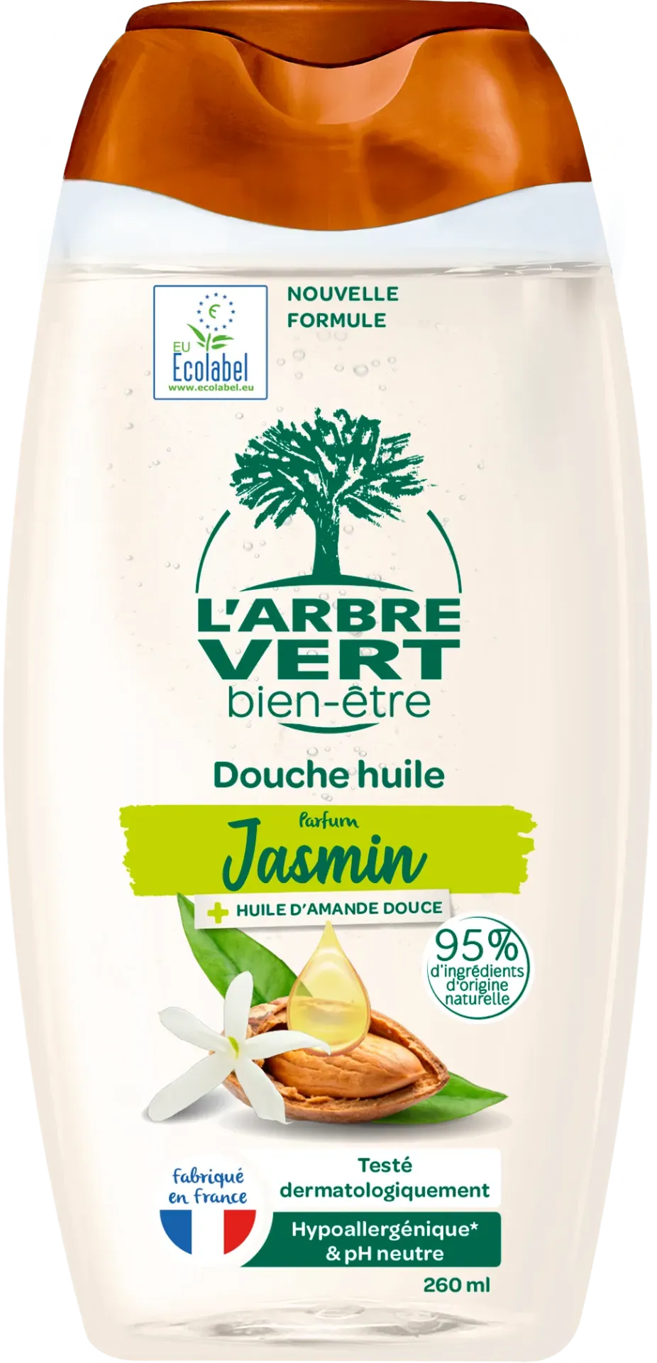 Douche huile Jasmin & huile d'amande - 260 ml