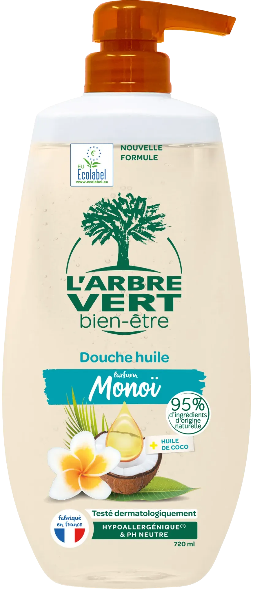 Douche huile Monoï & huile de coco - 720 ml ( nouvelle formule)