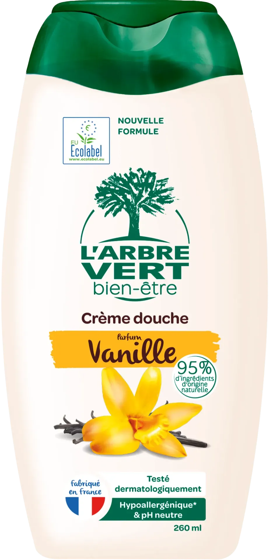 Crème de douche aux extraits de vanille - 260 ml