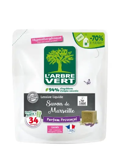[AV30005] Recharge lessive liquide savon Marseille 33 doses 1,5 L 