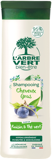 [AV28887] Shampoing DETOX (raisin et thé vert) : cheveux gras 250 ml
