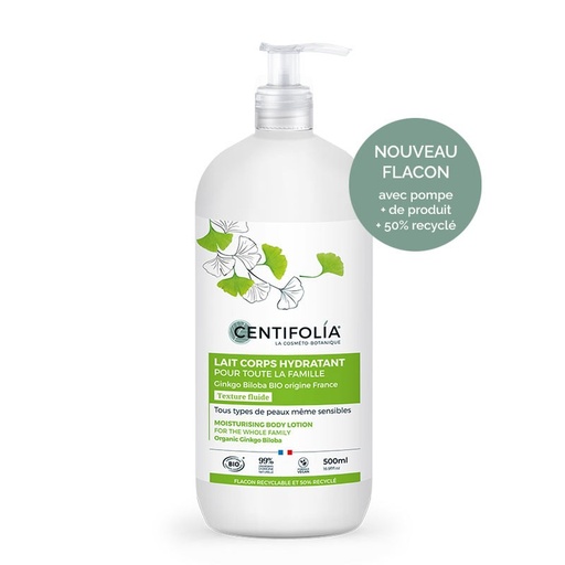 [CEN2003B] Lait corps hydratant pour toute la famille BIO 500 ml