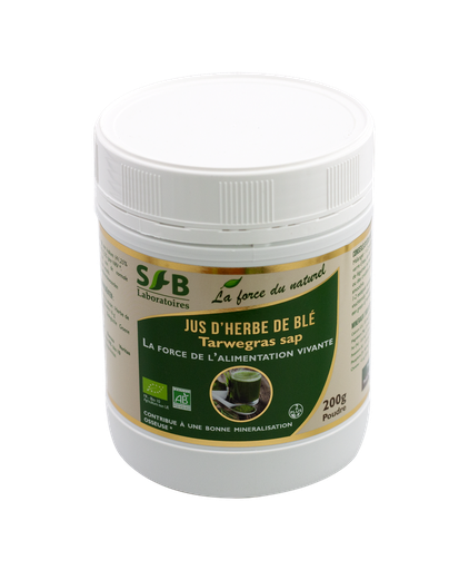 [CA8605] Jus d'herbe de blé en poudre BIO 200 gr