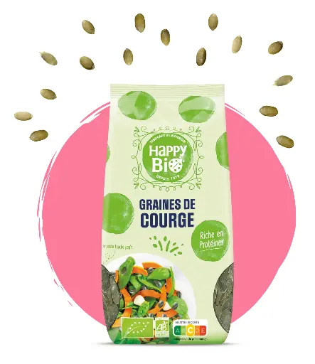 [HBCOURGE] HAPPY BIO graine de courge 250 gr