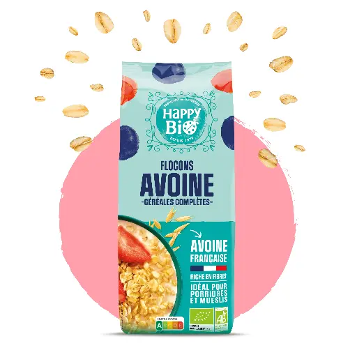 [HBPETITFLO] HAPPY BIO petit flocon d'avoine 500 gr
