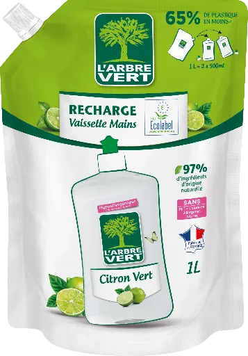 [AV30420] Recharge Vaisselle Citron vert 1 l