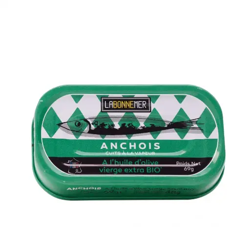 [LBM050] Anchois huile olive Bio 69gr