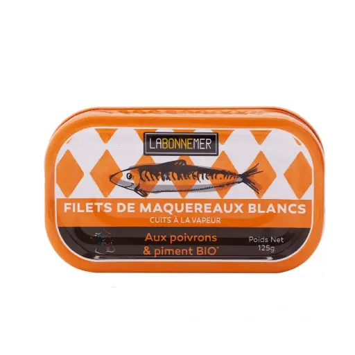 [LBM021] Filets de maquereaux poivrons-piment BIO